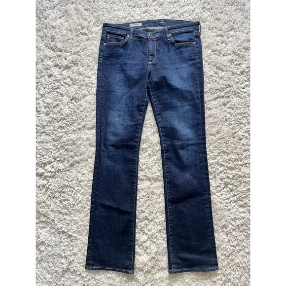 AG Adriano Goldschmied The Ballad Slim Boot Jeans EUC Size 30 Medium Wash Denim - Picture 2 of 4